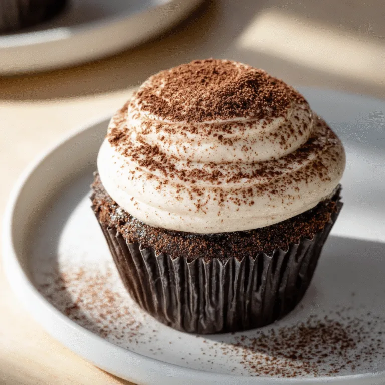 Chocolate Tiramisu Cupcakes – Luxurious, Moist & Boldly Coffee-Kissed
