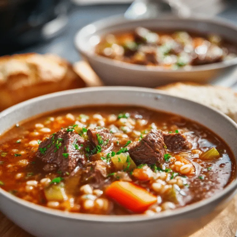 Slow Cooker Beef and Barley Soup – A Hearty, Cozy Classic Packed With Flavor