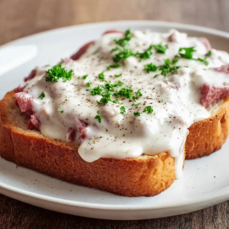Creamed Chipped Beef on Toast (SOS) – A Comfort Food Classic with Nostalgic Roots