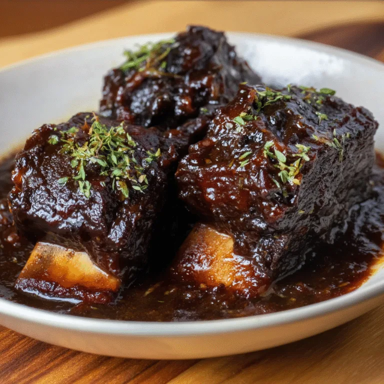 Balsamic Bourbon Short Ribs – Deeply Rich, Tender, and Fall-Off-the-Bone Delicious