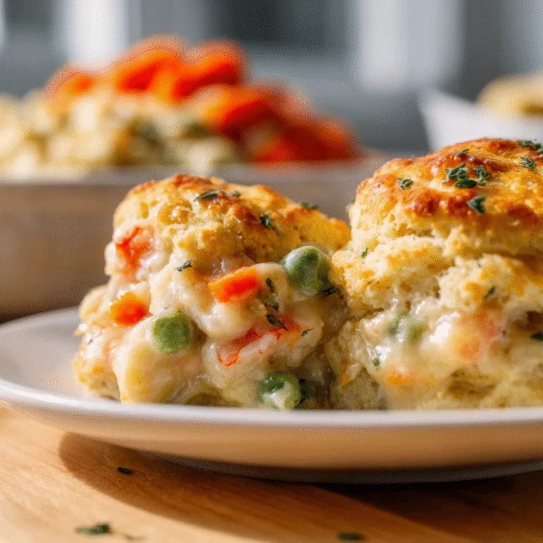 Cheddar Bay Biscuit Seafood Pot Pie – A Cozy, Creamy, Coastal Comfort Classic