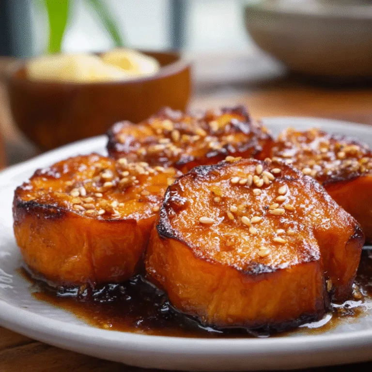 Miso Glazed Melting Sweet Potatoes – A Stunning Easter Side Dish