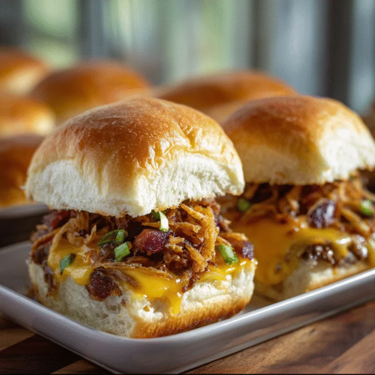 Cowboy Sliders – Juicy, Cheesy, Smoky Mini Burgers Packed with Bold Western Flavor