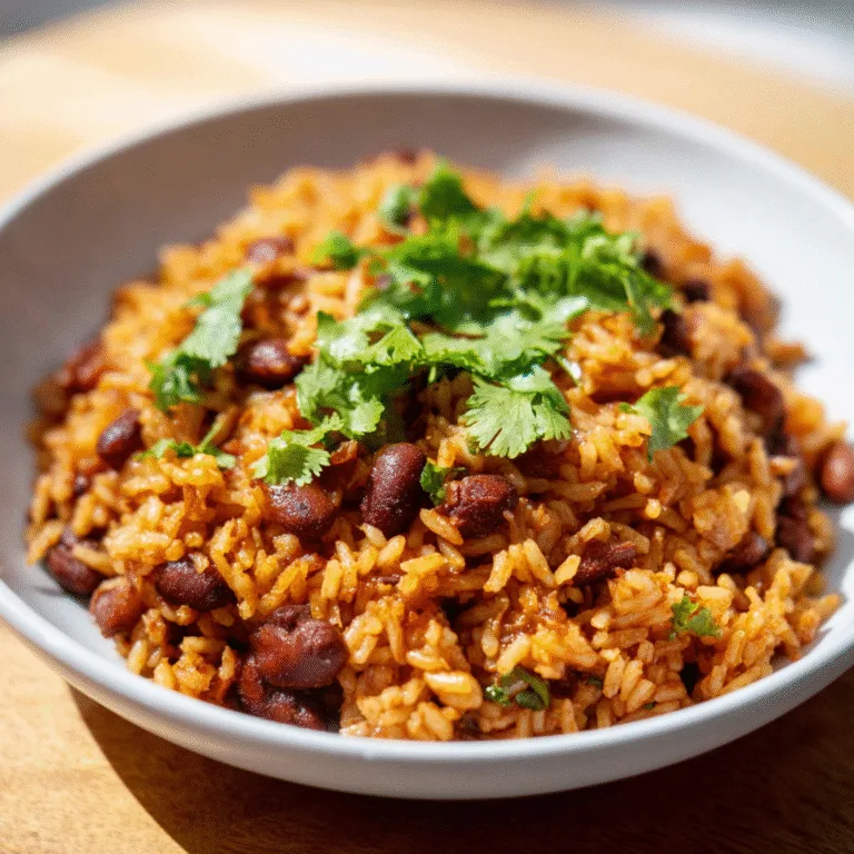 Mom’s Authentic Puerto Rican Rice & Beans – The Cozy Island Comfort Dish That Feels Like Home