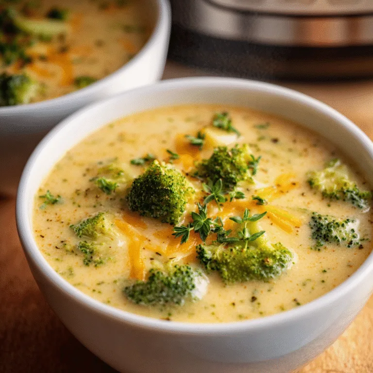 Crockpot Potato Broccoli Cheddar Soup – Creamy, Cheesy, and Comforting from the First Spoonful