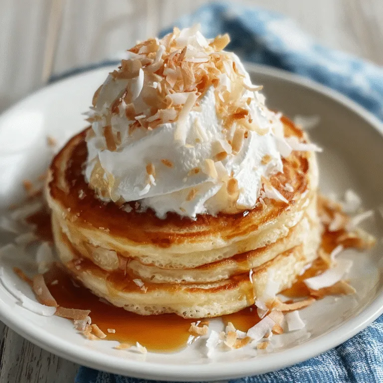 Sweet Coconut Cream Pancakes – A Tropical Breakfast Dream
