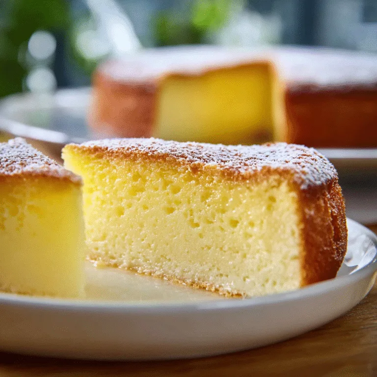 Italian Grandma’s Lemon Custard Cake – Soft, Citrusy & Comforting