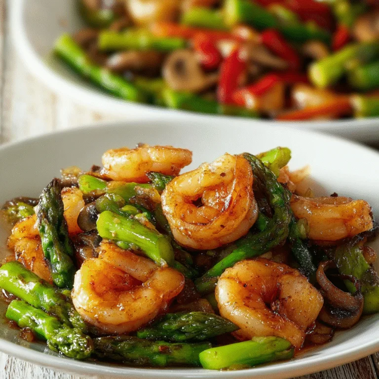 Shrimp and Asparagus Stir Fry with Mushrooms – A Quick, Fresh & Flavorful Weeknight Favorite
