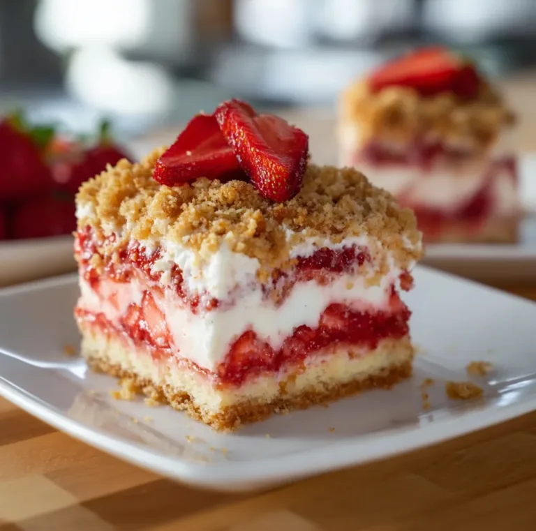 Strawberry Crunch Cake – A Nostalgic, Sweet, and Crunchy Dessert Dream
