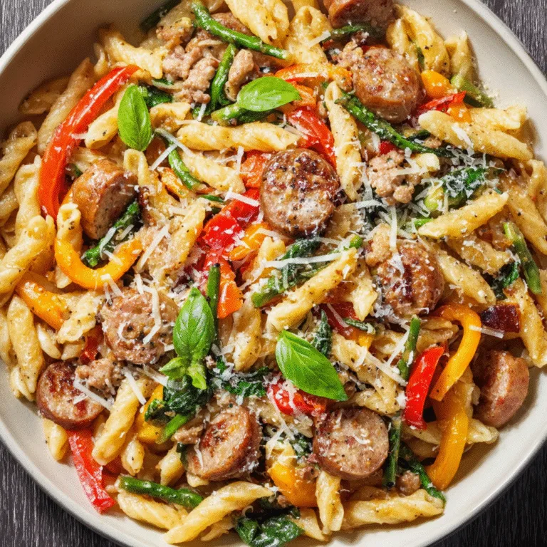 30-Minute Sausage & Vegetable Pasta – A Fast, Flavor-Packed Weeknight Favorite