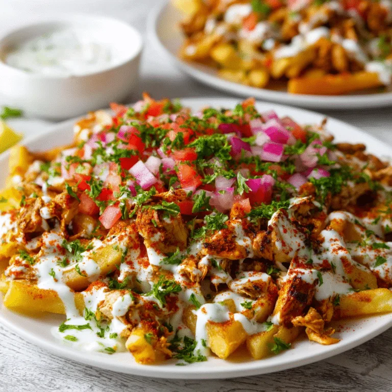 Loaded Chicken Shawarma Fries – Crispy, Saucy, and Irresistibly Bold
