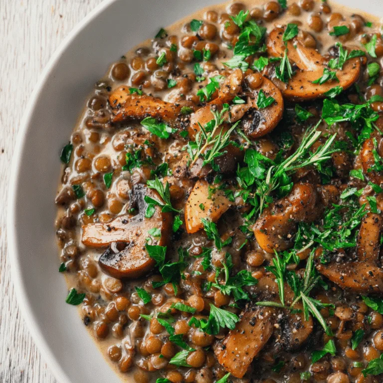 Lentil Mushroom Stroganoff – A Cozy Plant-Based Comfort Classic