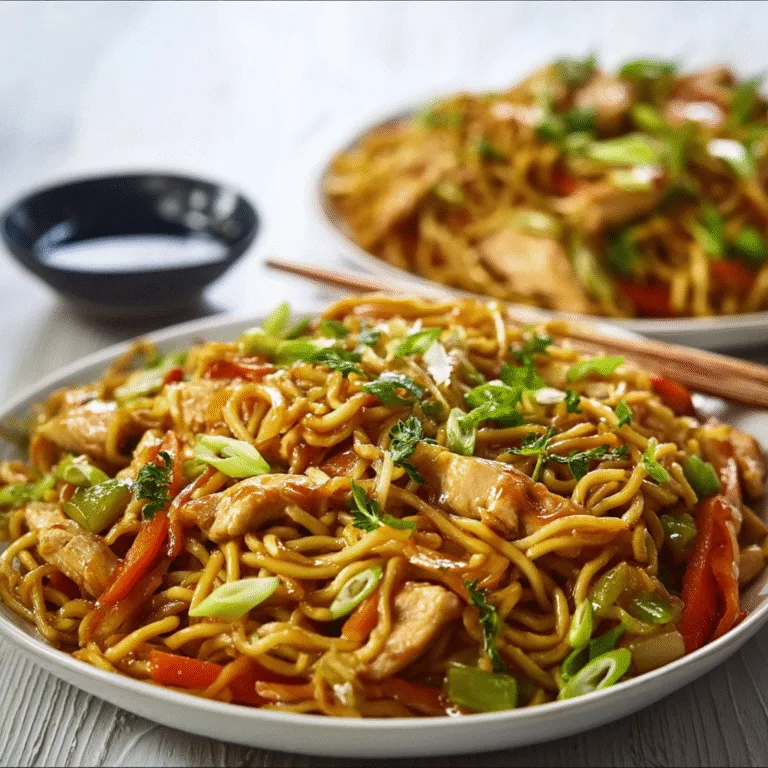 Chicken Chow Mein with the Best Chow Mein Sauce (Better Than Takeout!)