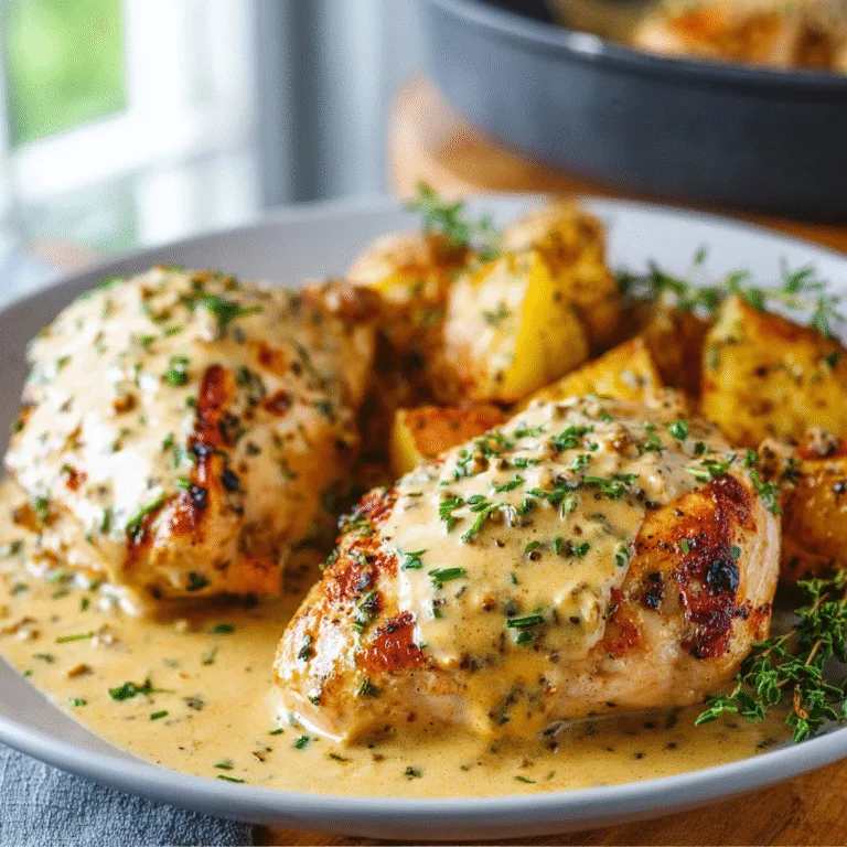 French Mustard Chicken – Creamy, Elegant, and Effortlessly Cozy