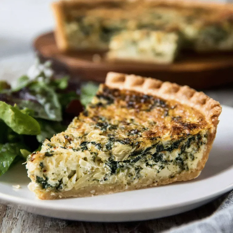 Spinach Artichoke Quiche – Creamy, Savory, and Perfect for Any Meal
