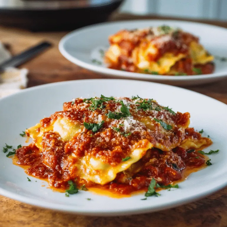 Slow Cooker Ravioli Lasagna – The Easiest Comfort Dinner Ever