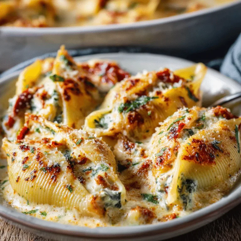 Tuscan Stuffed Shells – Creamy, Cozy Italian Comfort