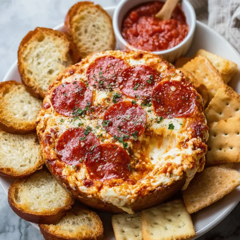 Pepperoni Pizza Dip – All the Flavor of Pizza in One Cheesy Scoop