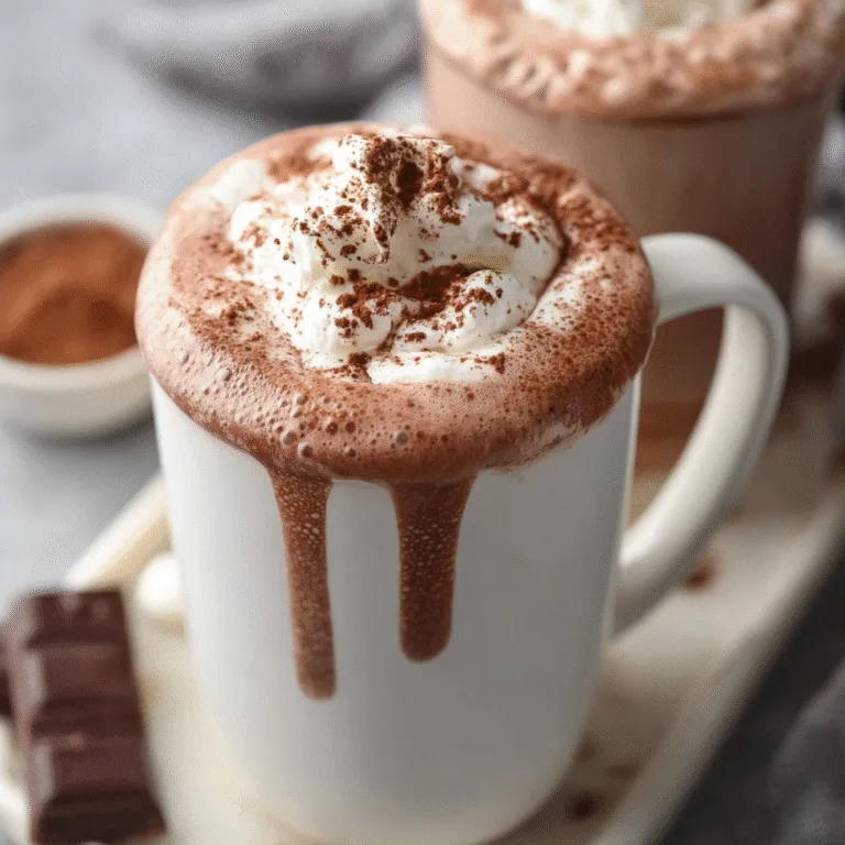 3 Ingredient Whipped Hot Chocolate – Creamy, Cozy, and Irresistibly Fluffy