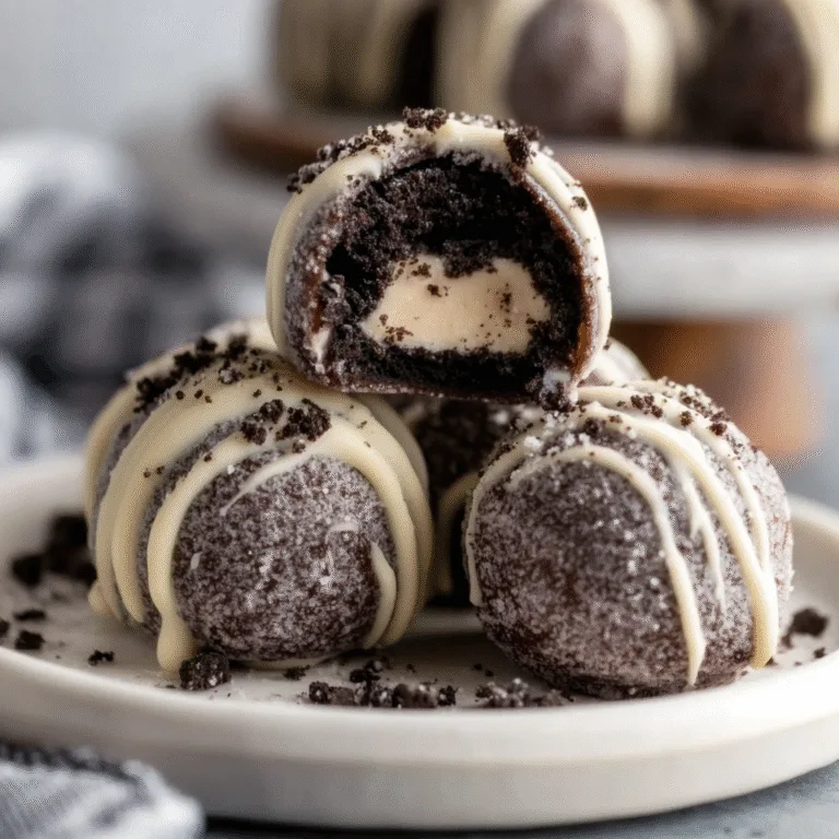 Easy No Bake Oreo Cookie Balls – A Creamy Chocolate Treat with Just a Few Ingredients