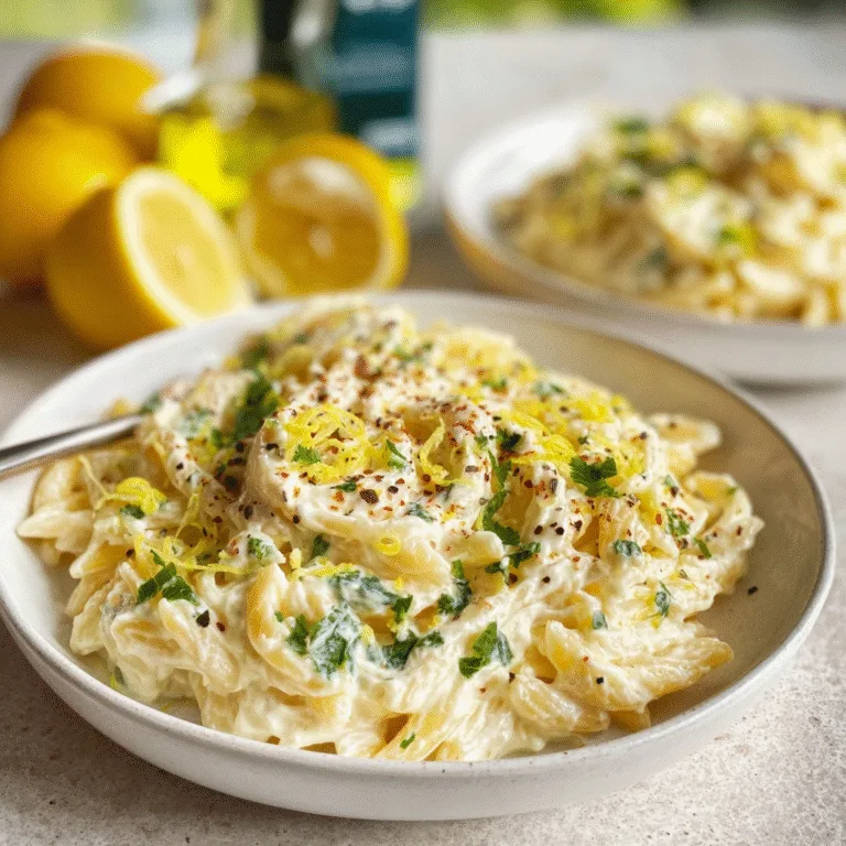 Creamy Lemon Ricotta Pasta – Bright, Silky, and Comfortingly Simple