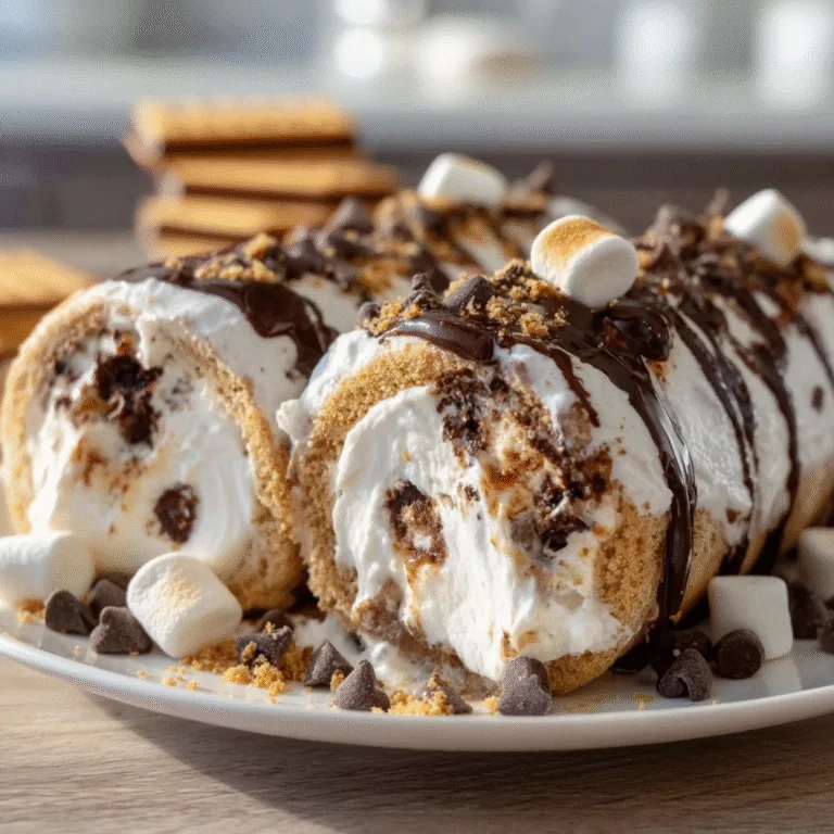 S’mores Explosion Cookie Dough Ice Cream Roll – A Frozen Dessert Dream Come True