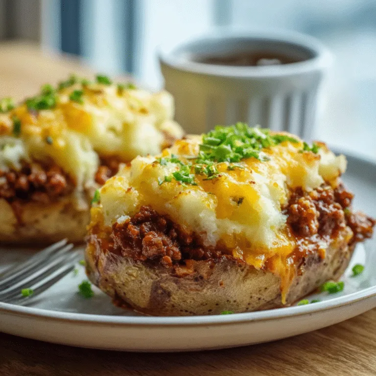Shepherd’s Pie Baked Potatoes – Cozy Comfort in Every Bite
