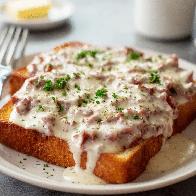 Creamed Chipped Beef on Toast – A Classic Comfort Food Favorite