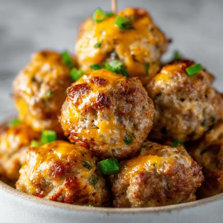 Rotel Cream Cheese Sausage Balls – Soft, Cheesy, and Packed with Flavor