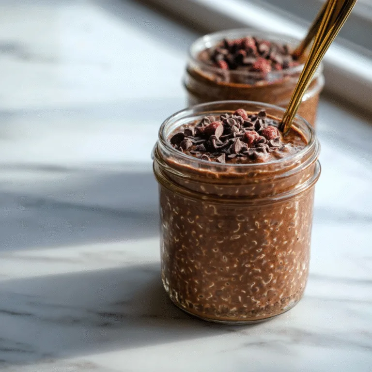 Brownie Batter Overnight Oats – Chocolate for Breakfast, Guilt-Free
