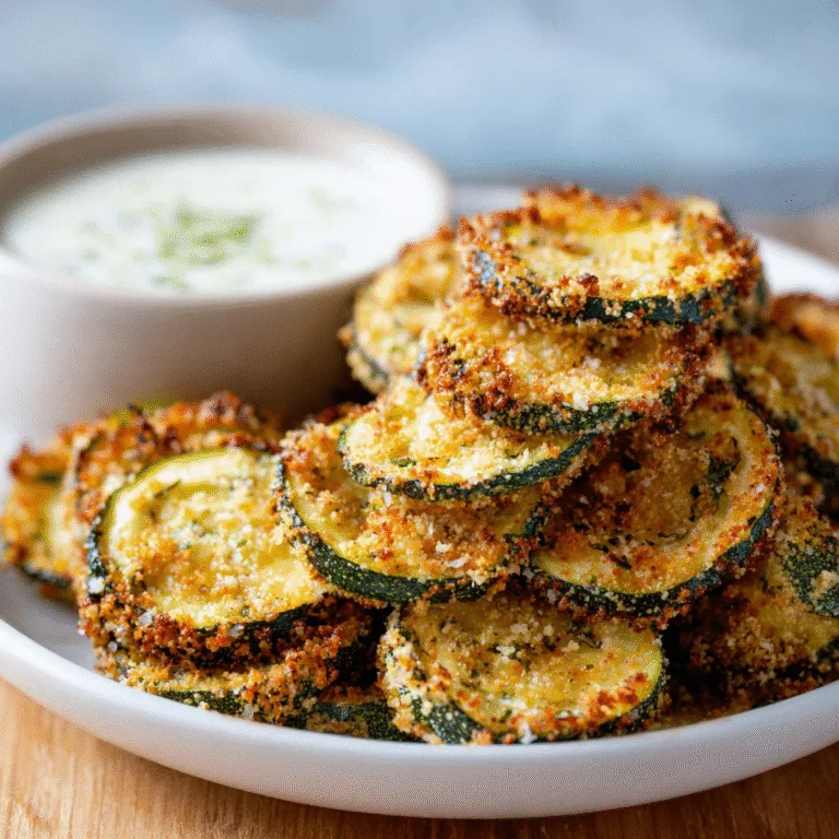 Crispy Baked Zucchini Chips – Golden, Crunchy, and Totally Addictive