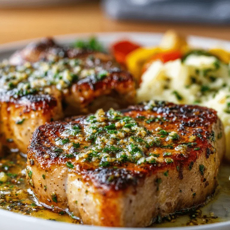 Garlic Butter Pan-Seared Pork Chops – Juicy, Golden, and Full of Flavor