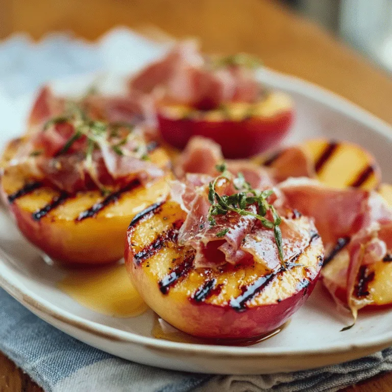 Grilled Apples with Prosciutto and Honey – Sweet, Savory, and Effortlessly Elegant