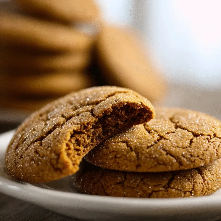 Bakery-Style Molasses Cookies – Thick, Chewy, and Perfectly Spiced