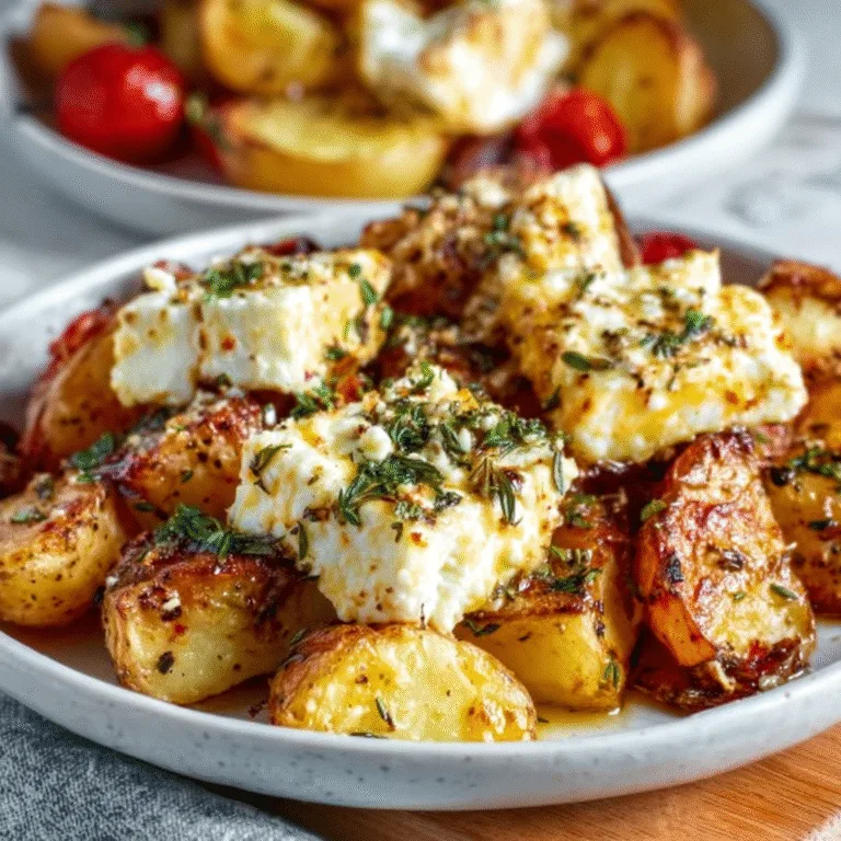 Baked Feta Potatoes – Crispy, Creamy, Mediterranean Comfort