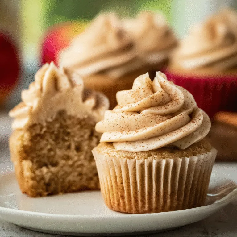 Apple Cider Cupcakes with Spiced Buttercream Frosting – The Ultimate Cozy Fall Treat