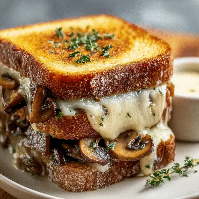 Swiss Mushroom Melt Sandwich – Savory, Melty, and Comfortingly Classic