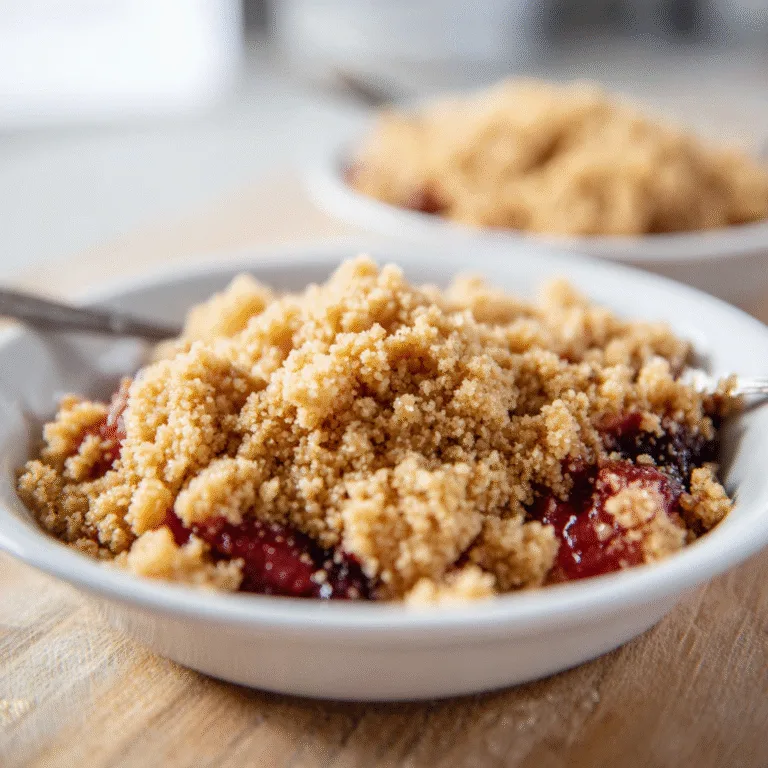 Easy 3-Ingredient Crumble Topping – The Simple Secret to Cozy Desserts