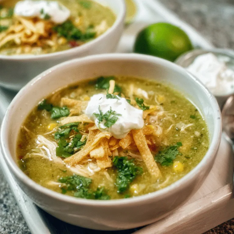 Green Enchilada Chicken Soup – Creamy, Cozy, and Bursting with Flavor
