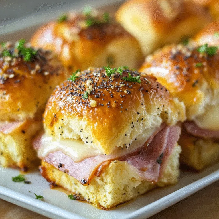 Ham and Cheese Sliders (Easy Hawaiian Roll Recipe)