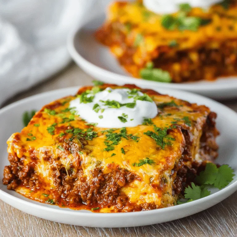 Beef Enchilada Casserole (Easy Cheesy Family Favorite)