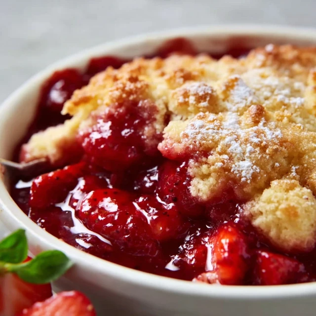 Fresh Strawberry Cobbler – Sweet, Juicy, and Easy to Make