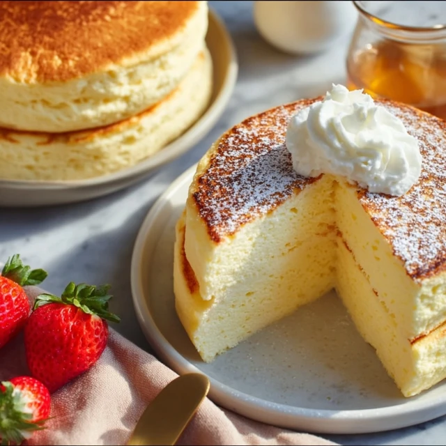 Ultra-Fluffy Japanese Soufflé Pancakes (Jiggly & Pillowy Soft)