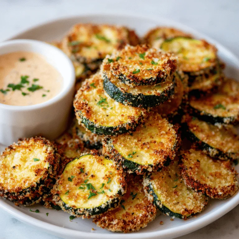 Crispy Baked Zucchini Chips – Light, Crunchy, and Addictively Snackable