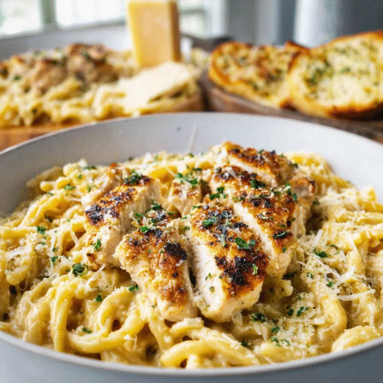 Garlic Parmesan Chicken Pasta – Creamy, Cozy, and Packed with Flavor