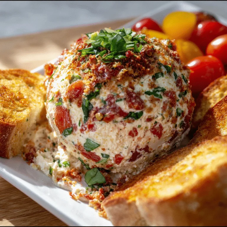 Bruschetta Cheese Ball – A Fresh, Creamy Appetizer Everyone Loves