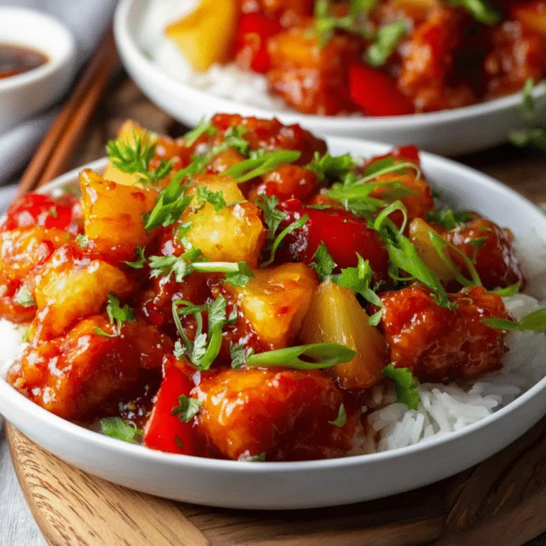 Baked Sweet and Sour Chicken with Pineapple – A Healthier Take on a Takeout Favorite