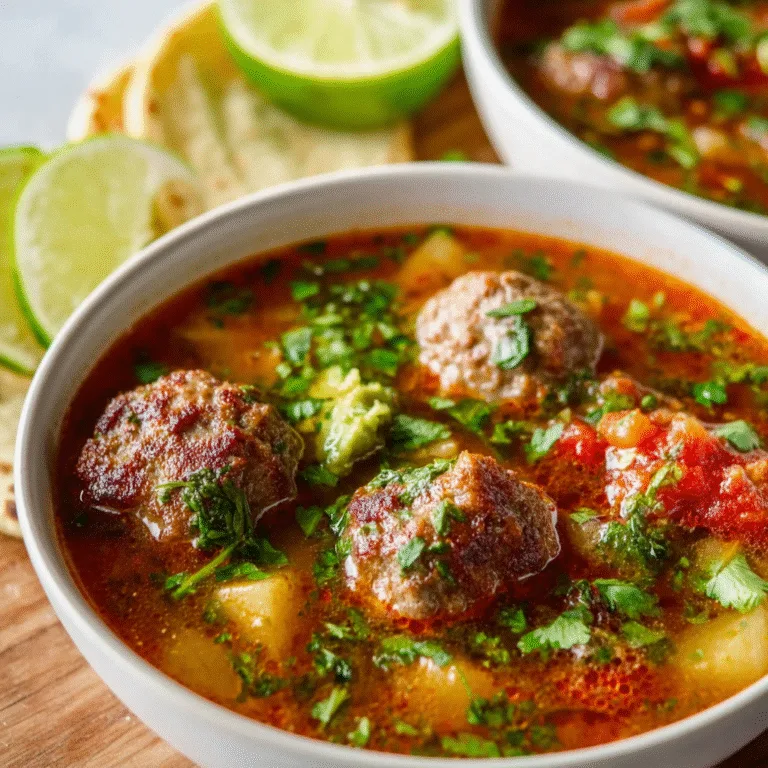 Albondigas Soup – Traditional Mexican Meatball Soup Full of Comfort