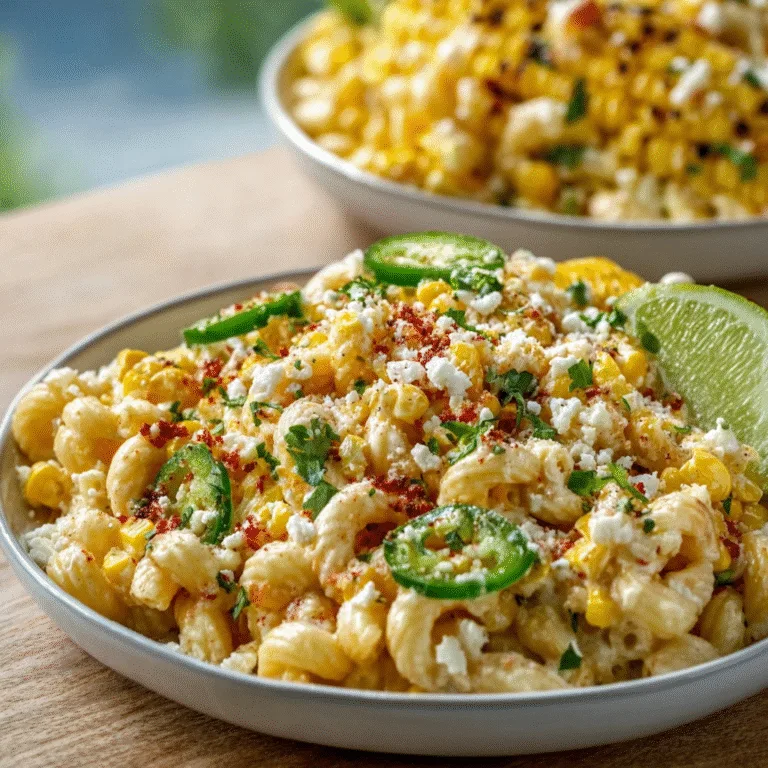 Mexican Street Corn Pasta Salad – Creamy, Zesty, and Packed with Flavor
