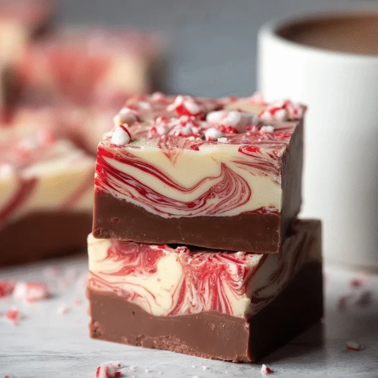 Peppermint Swirl Fudge – A Festive Holiday Treat with Chocolatey Bliss